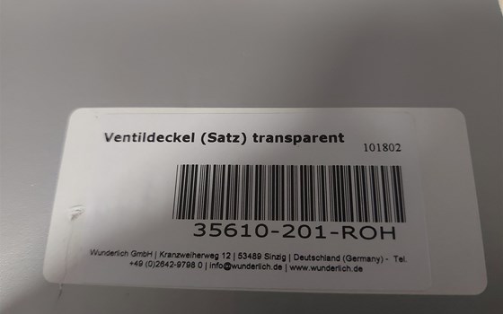 Wunderlich Ventildeckel (Satz) transparent - Bild 3