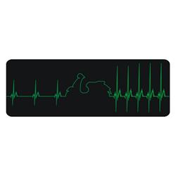 Aufkleber mit Motiv Vespa GTS "Heartbeat" Motorroller