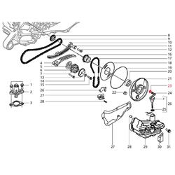 Unterlegscheibe Grundplatte Ölwanne 5x10 mm (d) 0,8mm, PIAGGIO für Vespa ET4/LX/LXV/S/Primavera/Sprint/GTS/GTS Super/GTV/GT/GT L/946 125-200ccm