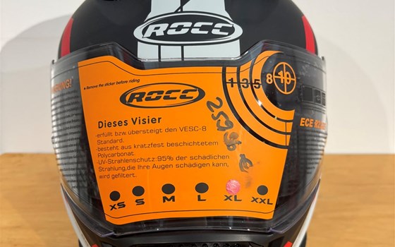 Helm ROCC 891 Integralhelm mattschwarz/rot - Bild 1