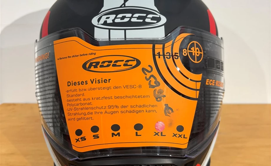 Helm ROCC 891 Integralhelm mattschwarz/rot Bild 1: Helm ROCC 891 Integralhelm mattschwarz/rot