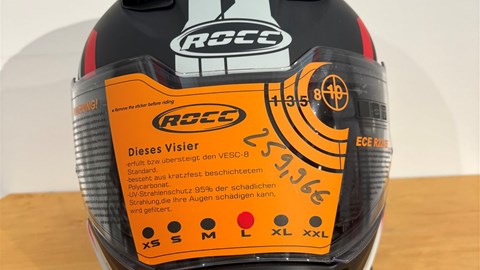 Helm ROCC 891 Integralhelm mattschwarz/rot