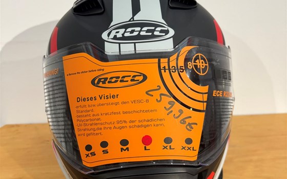 Helm ROCC 891 Integralhelm mattschwarz/rot - Bild 1