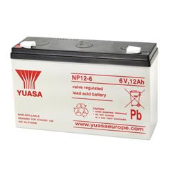 Batterie YUASA 6V/12Ah für Vespa 125 VNB/GT/Super/TS/150 VBA/VB/VL/VS/VBB/GL/160 GS/180 SS/180-200 Rally