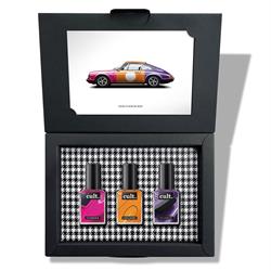 Nagellack-Set PORSCHE 911 sternrubin/signalorange/flieder
