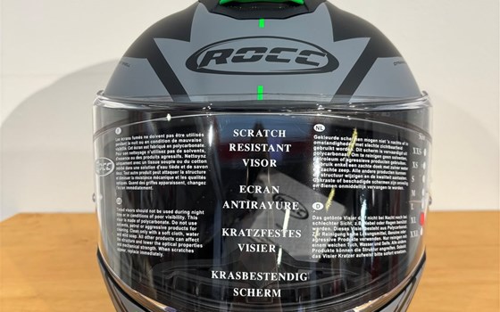 Helm ROCC 861 Integralhelm mattschwarz/grün - Bild 1