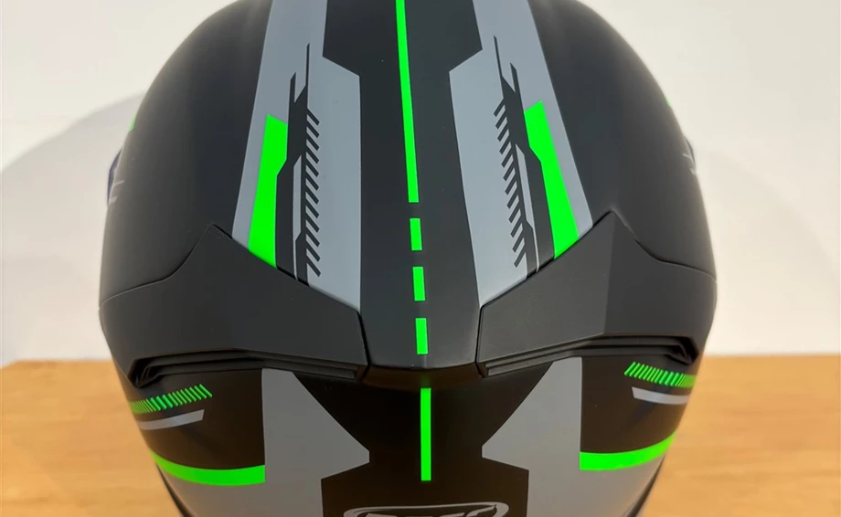 Helm ROCC 861 Integralhelm mattschwarz/grün Bild 3: Helm ROCC 861 Integralhelm mattschwarz/grün