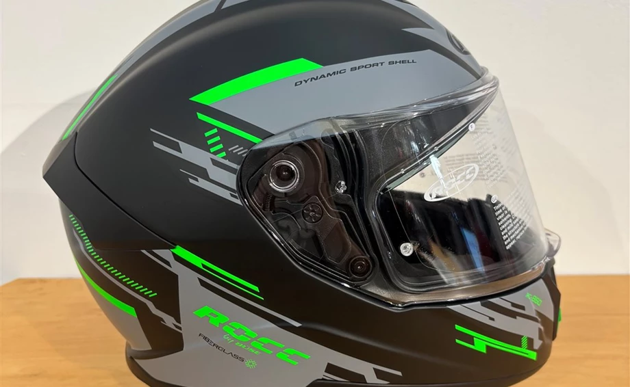 Helm ROCC 861 Integralhelm mattschwarz/grün Bild 4: Helm ROCC 861 Integralhelm mattschwarz/grün