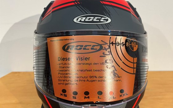 Helm ROCC 341 Integralhelm mattschwarz/rot - Bild 1