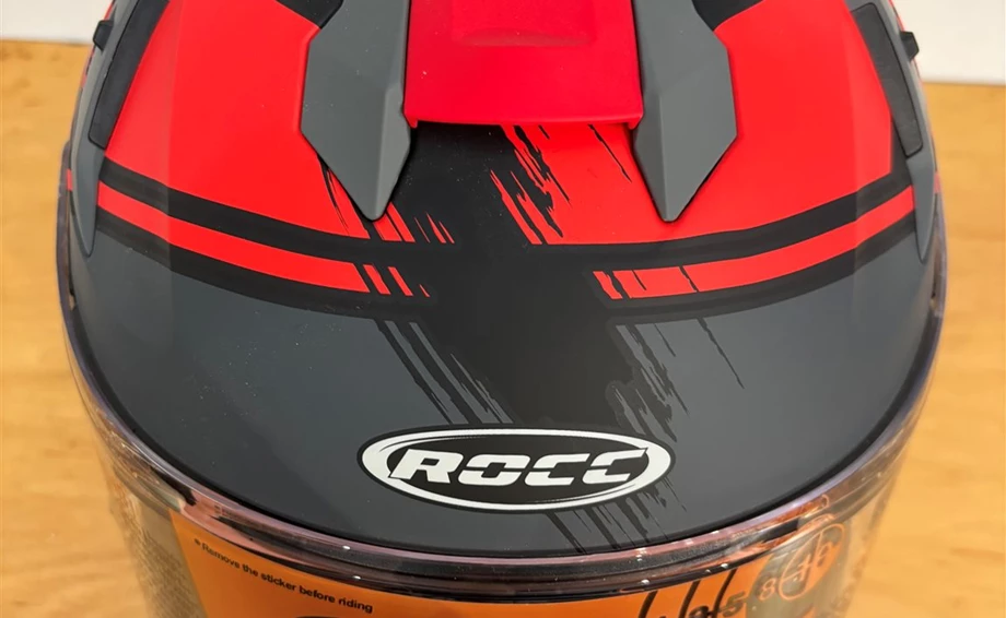 Helm ROCC 341 Integralhelm mattschwarz/rot Bild 5: Helm ROCC 341 Integralhelm mattschwarz/rot