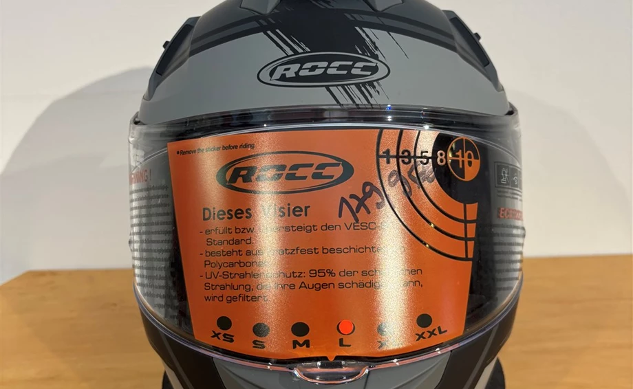 Helm ROCC 341 Integralhelm mattschwarz/grau Bild 1: Helm ROCC 341 Integralhelm mattschwarz/grau