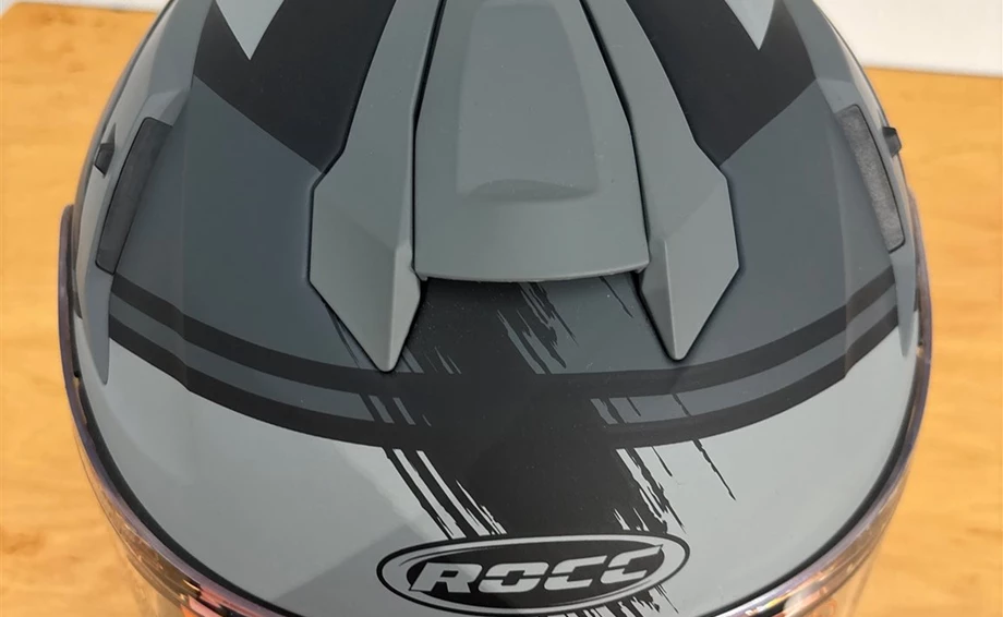 Helm ROCC 341 Integralhelm mattschwarz/grau Bild 5: Helm ROCC 341 Integralhelm mattschwarz/grau