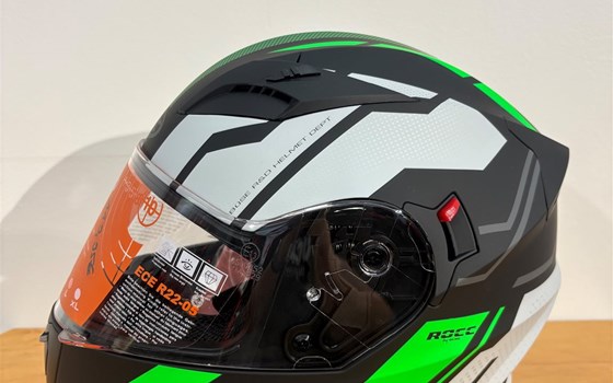 Helm ROCC 416 Integralhelm mattschwarz/grün - Bild 2