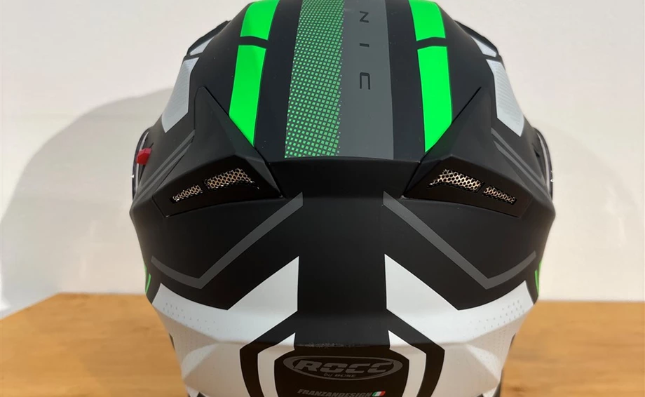 Helm ROCC 416 Integralhelm mattschwarz/grün Bild 3: Helm ROCC 416 Integralhelm mattschwarz/grün