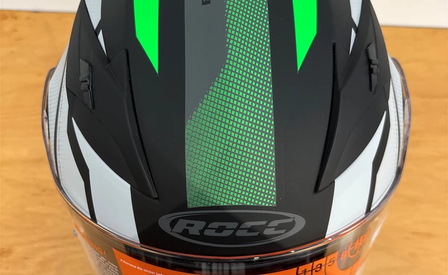 Helm ROCC 416 Integralhelm mattschwarz/grün Bild 5: Helm ROCC 416 Integralhelm mattschwarz/grün