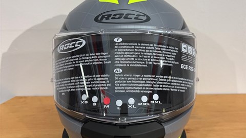 Helm ROCC 390 Integralhelm mattgrau/gelb M