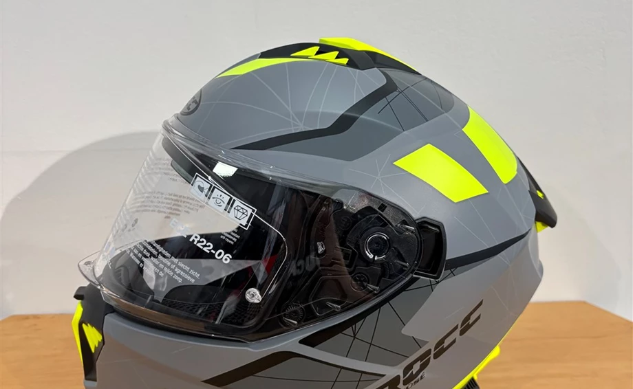 Helm ROCC 390 Integralhelm mattgrau/gelb M Bild 2: Helm ROCC 390 Integralhelm mattgrau/gelb M
