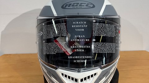 Helm ROCC 861 Integralhelm mattweiß/grau Gr XS