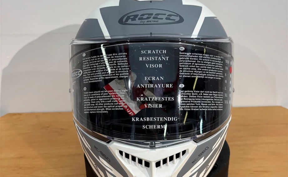 Helm ROCC 861 Integralhelm mattweiß/grau Gr XS Bild 1: Helm ROCC 861 Integralhelm mattweiß/grau Gr XS