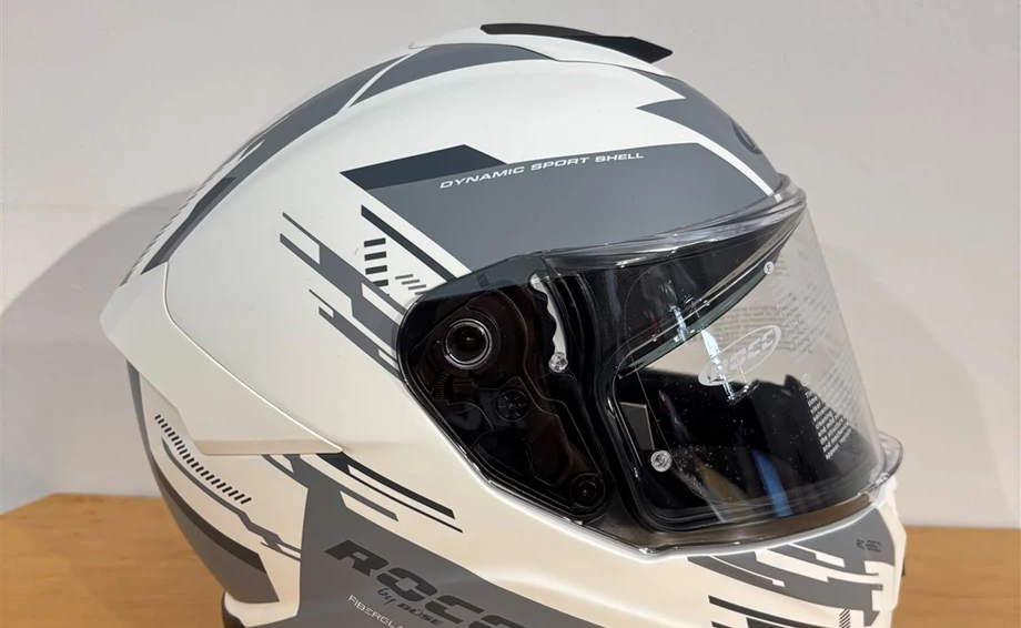 Helm ROCC 861 Integralhelm mattweiß/grau Gr XS Bild 4: Helm ROCC 861 Integralhelm mattweiß/grau Gr XS