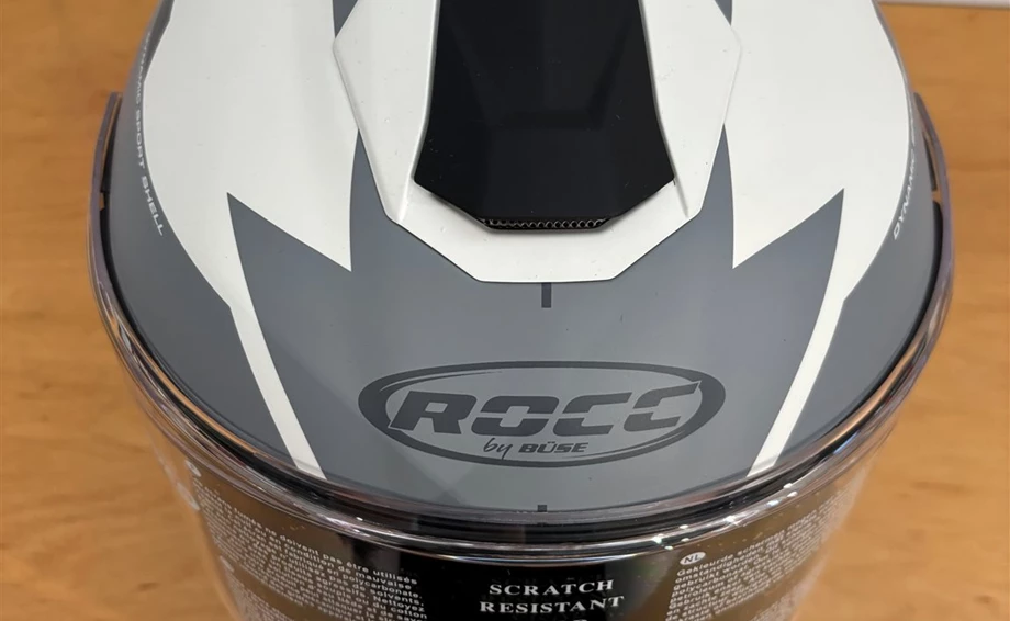 Helm ROCC 861 Integralhelm mattweiß/grau Gr XS Bild 5: Helm ROCC 861 Integralhelm mattweiß/grau Gr XS