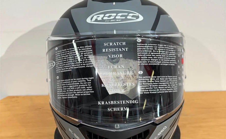 Helm ROCC 861 Integralhelm mattschwarz/grau Bild 1: Helm ROCC 861 Integralhelm mattschwarz/grau