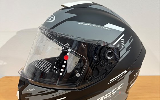 Helm ROCC 861 Integralhelm mattschwarz/grau - Bild 2