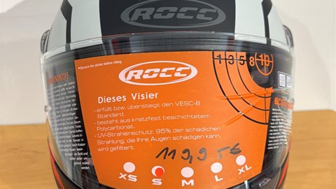 Helm ROCC 416 Integralhelm mattschwarz/rot