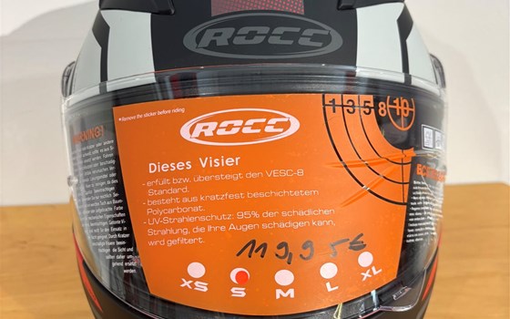 Helm ROCC 416 Integralhelm mattschwarz/rot - Bild 1