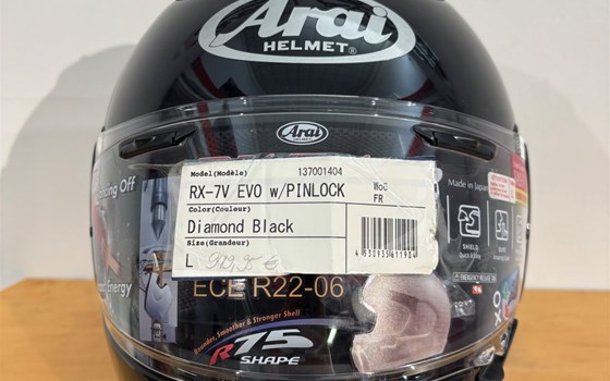 Helm Arai RX-7 EVO Black "L" - Bild 1