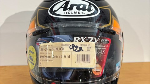 Helm Arai RX-7 V Pedrosa Sprit Gold "S"