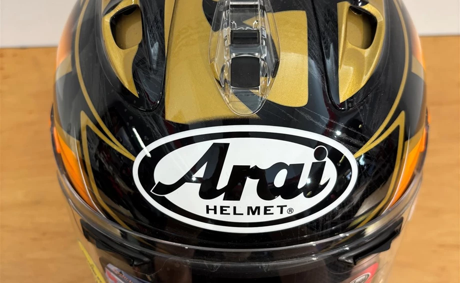 Helm Arai RX-7 V Pedrosa Sprit Gold "S" Bild 5: Helm Arai RX-7 V Pedrosa Sprit Gold "S"