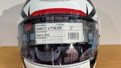 Helm Arai Quantic Supra  red "L"