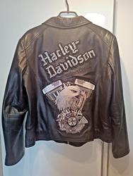 Traumhaft schöne und extravagante orig. Harley-Davidson Damen Lederjacke - Gr. L