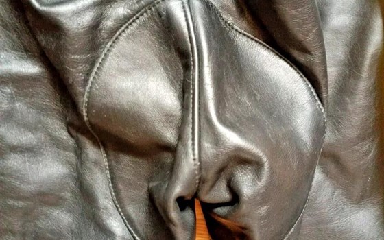 2-teilig.Lederanzug f. zierliche Bikerin - Vintage-Look mit Schnürung u. Fransen - Bild 12