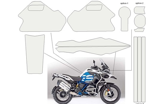 Lackschutzfolien Komplett-Set PremiumShield R 1200 GS LC Adventure- transparent - Bild 1 Lackschutzfolien Komplett-Set PremiumShield R 1200 GS LC Adventure- transparent - Bild 1