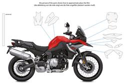 Lackschutzfolien Komplett-Set PremiumShield F 850 GS- transparent