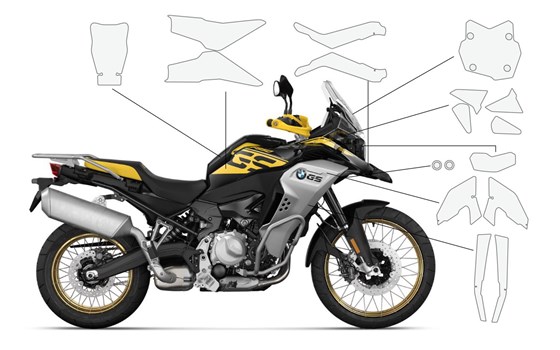 Lackschutzfolien Komplett-Set PremiumShield F 850 GS Adventure- transparent - Bild 2