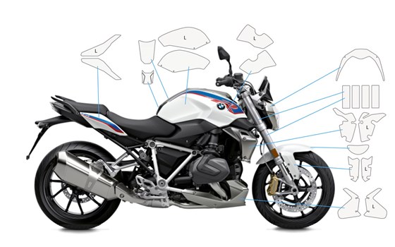 Lackschutzfolien Komplett-Set PremiumShield R 1250 R (2019 - 2022)- transparent - Bild 1