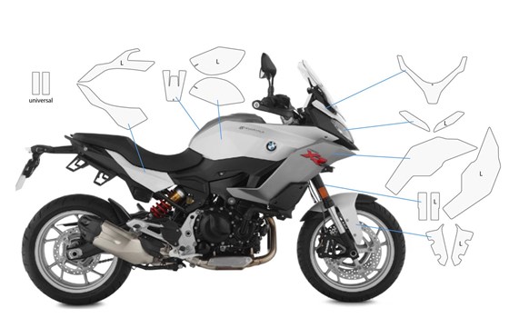 Lackschutzfolien Komplett-Set PremiumShield F 900 XR- transparent - Bild 1 Lackschutzfolien Komplett-Set PremiumShield F 900 XR- transparent - Bild 1