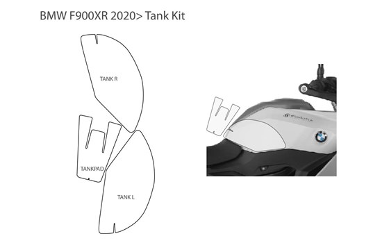 Tankschutzfolie PremiumShield F 900 XR- transparent - Bild 1