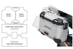 Kofferschutzfolie Set Pan America PremiumShield- transparent Kofferschutzfolie Set Pan America PremiumShield- transparent