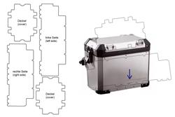 Lackschutzfolienset BMW Alu-Koffer PremiumShield- transparent