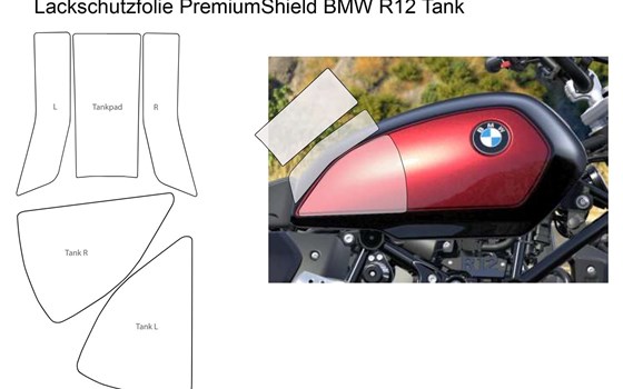 Tankschutzfolie PremiumShield- transparent - Bild 1 Tankschutzfolie PremiumShield- transparent - Bild 1