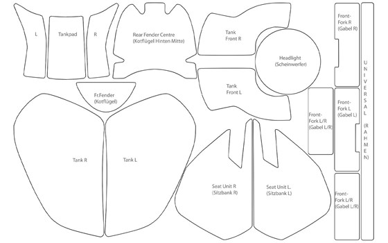 Lackschutzfolien Komplett-Set PremiumShield- transparent - Bild 2