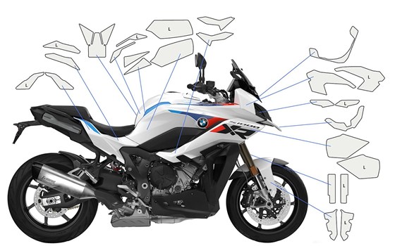 Lackschutzfolien Komplett-Set S 1000 XR (2024-) PremiumShield- transparent - Bild 1