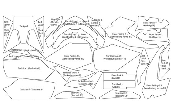 Lackschutzfolien Komplett-Set S 1000 XR (2024-) PremiumShield- transparent - Bild 2