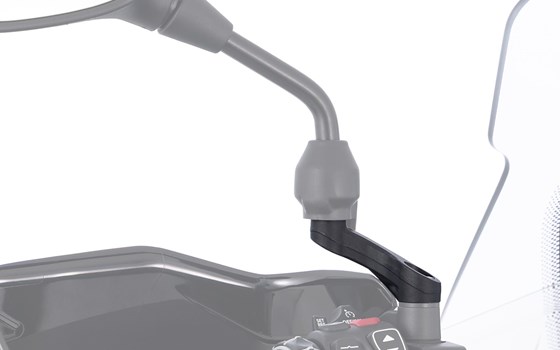 Spiegeladapter up + wide Ducati Multistrada und DesertX- schwarz - Bild 1