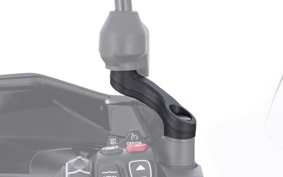 Spiegeladapter up + wide Ducati Multistrada und DesertX- schwarz - Bild 2