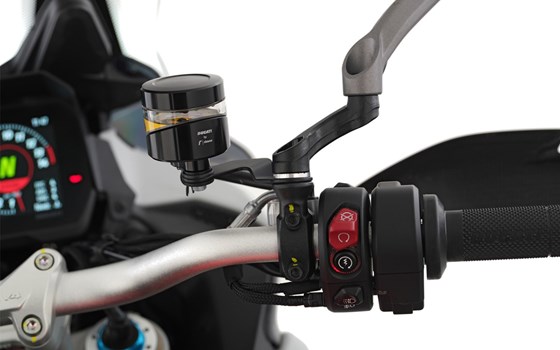 Spiegeladapter up + wide Ducati Multistrada und DesertX- schwarz - Bild 3